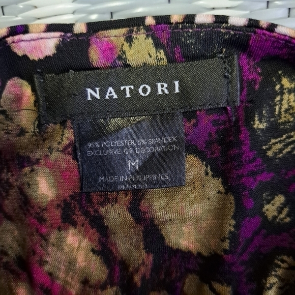 Natori Multicolored Jersey Sleeveless Dress - Picture 7 of 10